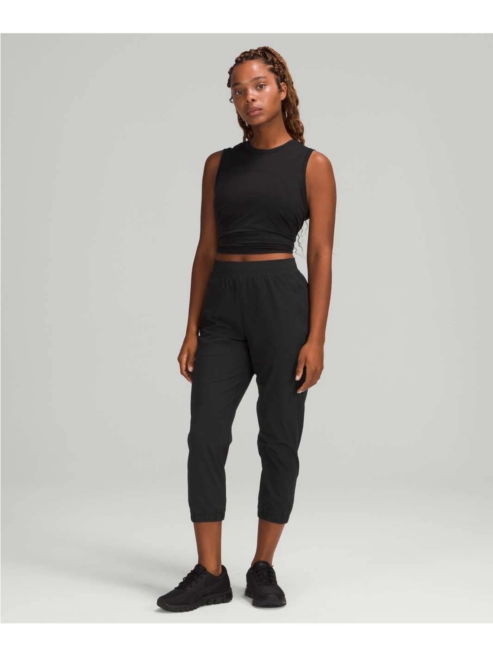 Lululemon | Adapted State Jogger pants cropped zipper ankles pockets 2 black